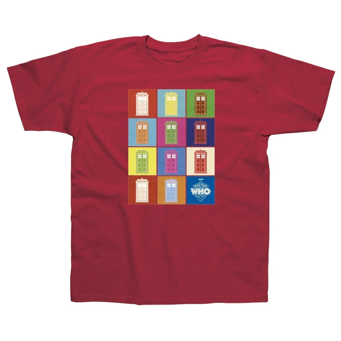 DR/DOCTOR WHO – T SHIRT – MULTI TARDIS – BRAND NEW