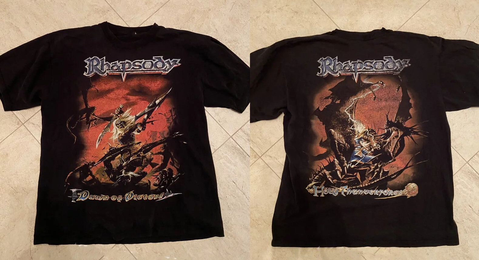 2 Sides Dawn of Victory Rhapsody of Fire Shirt Black Unisex S-5XL 1P0358 gallery
