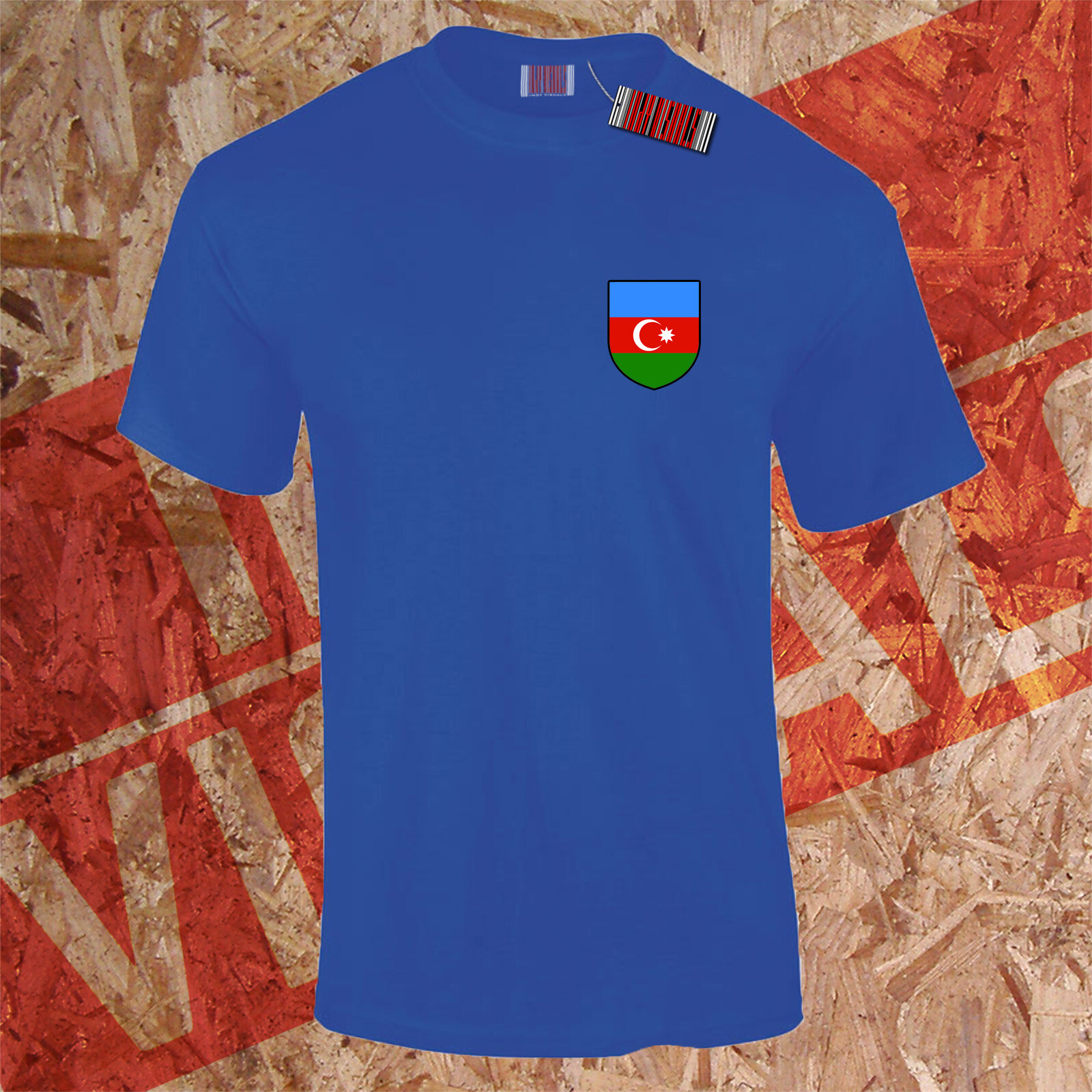 Azerbaijan Supporters T-Shirt Crest Day World Cup Baku Football 2022 Unisex gallery