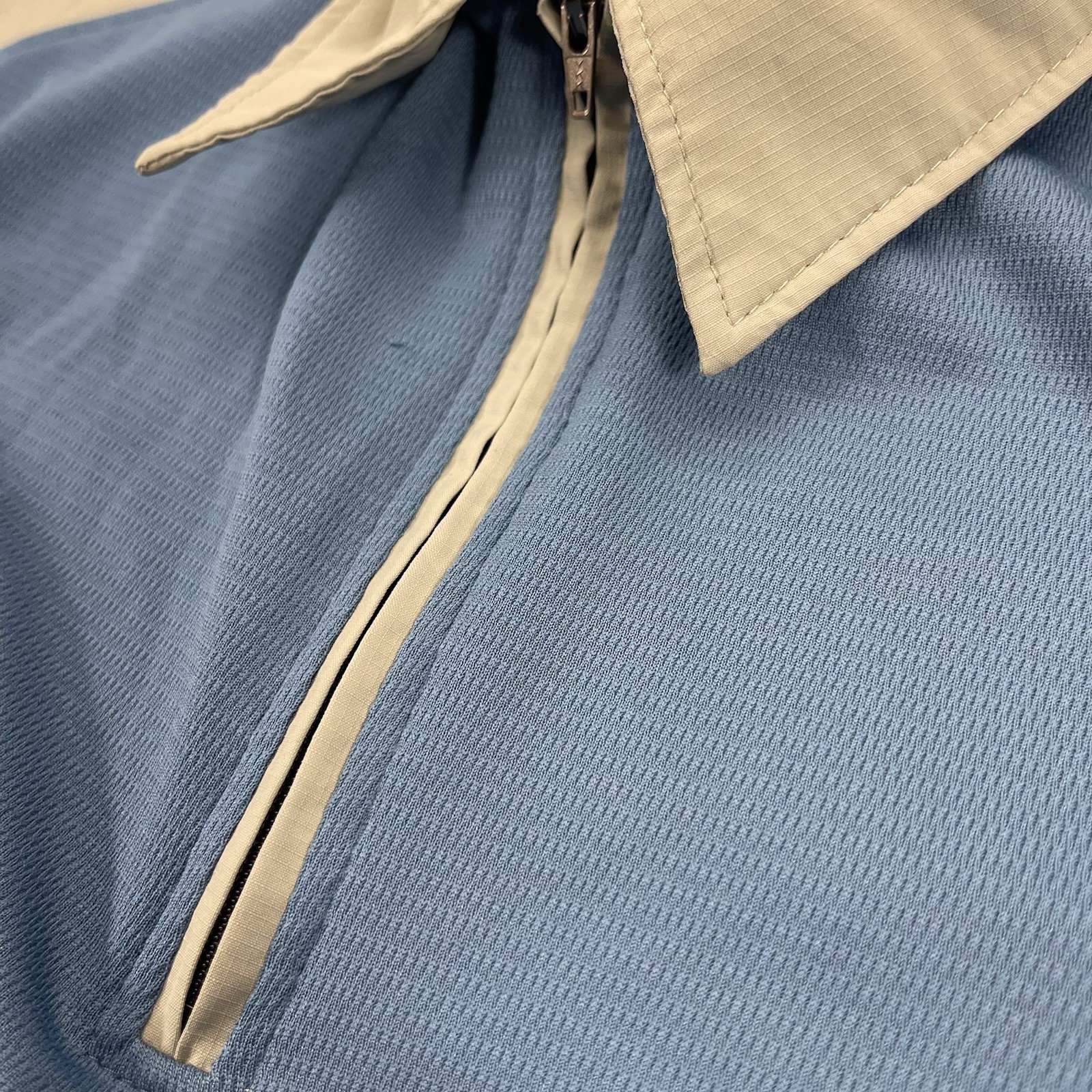 Mountain Hardwear Shirt Mens Large Blue 1/4 Zip Short Sleeve Lightweight Hiking gallery