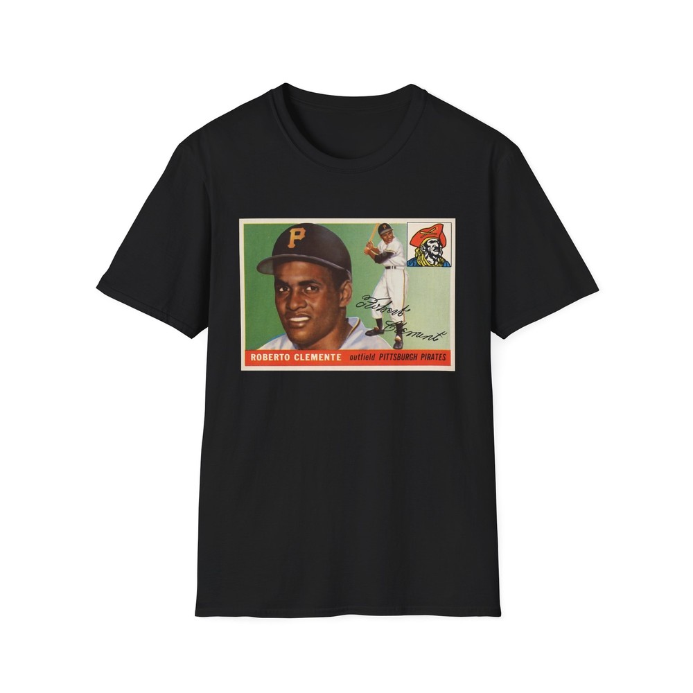 Roberto Clemente Vintage 1955 Rookie Baseball Card Retro T-Shirt Unisex Fit PSA