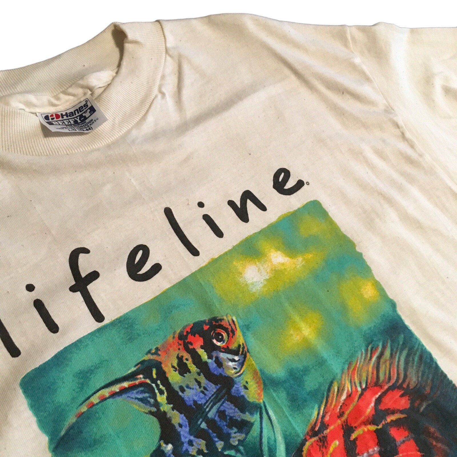 Vintage 1992 Lifeline Amazon Basin T Shirt Deadstock Large Hanes Rachel Lockwood gallery