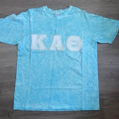 New Vtg Hanes Beefy-T Kappa Alpha Theta Greek Letters T-Shirt Blue XL