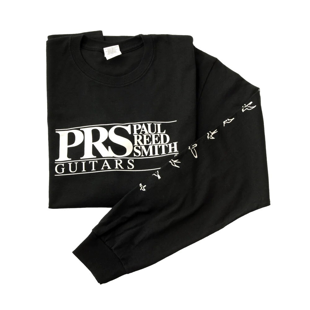 NEW PRS Block Logo Long-Sleeved T-Shirt – BLACK, CHOOSE YOUR SIZE! #100101