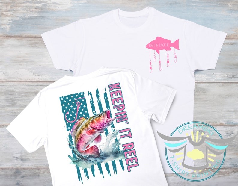 Keepin' It Reel Girls Fishing T-Shirt Funny Bass Fishing Country Lake Life Tee gallery