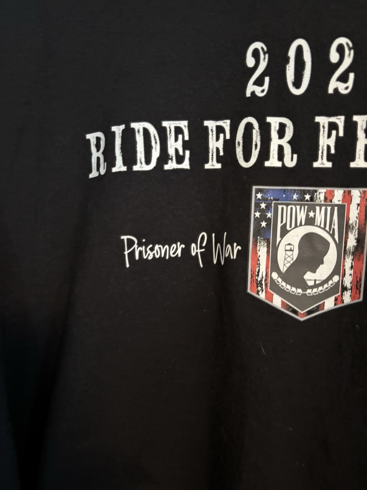 2021 POW/MIA Ride For Freedom long Sleeve T-Shirt Size XL. 50/50 Cotton/poly.EUC gallery