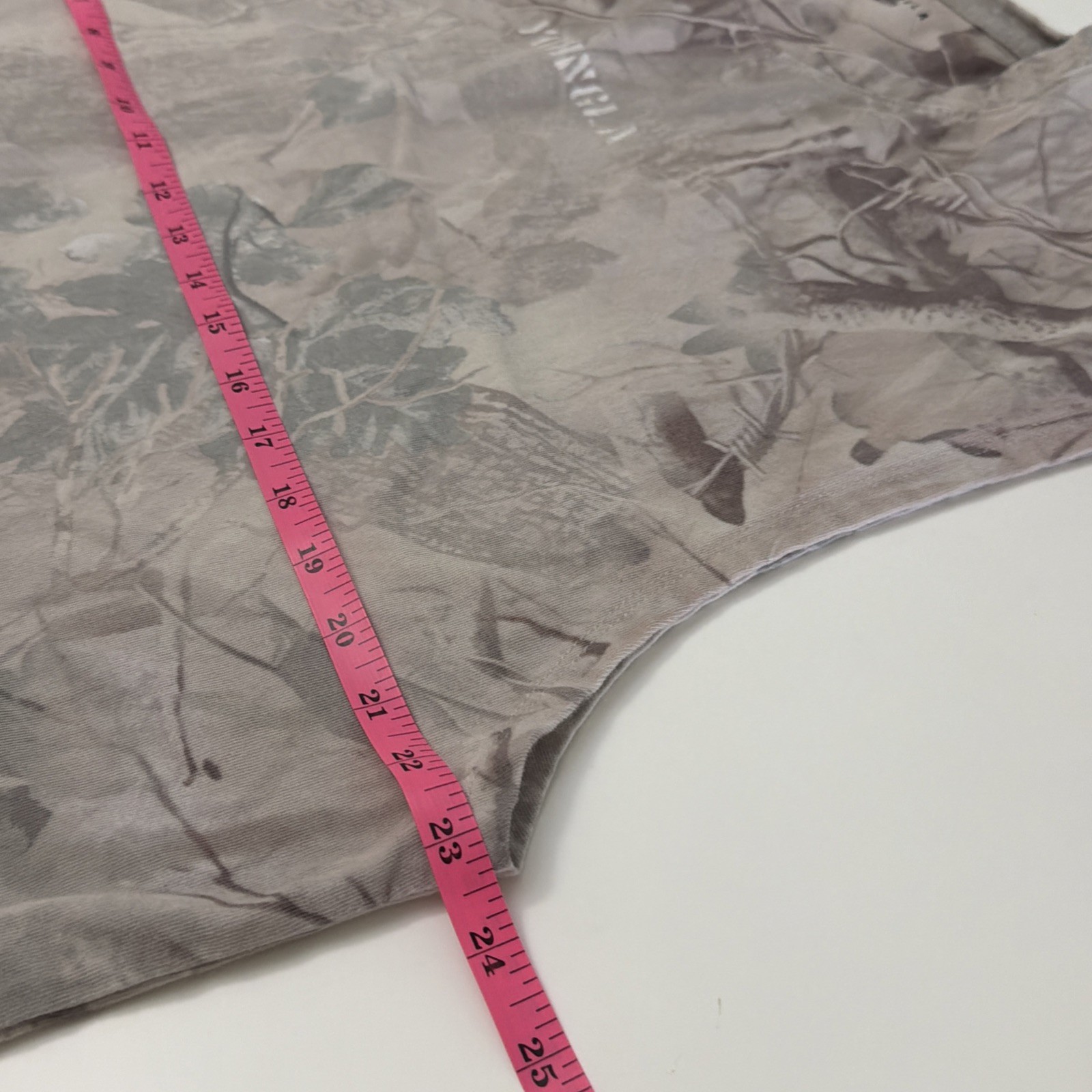 YOUNGLA Camo Tank Top Oversized Streetwear Top M Cropped gallery