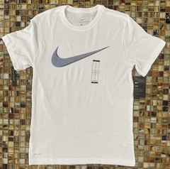 Nike Men’s Dri-Fit Training Short Sleeve T-Shirt~ NWT~Small~White w Blue Logo