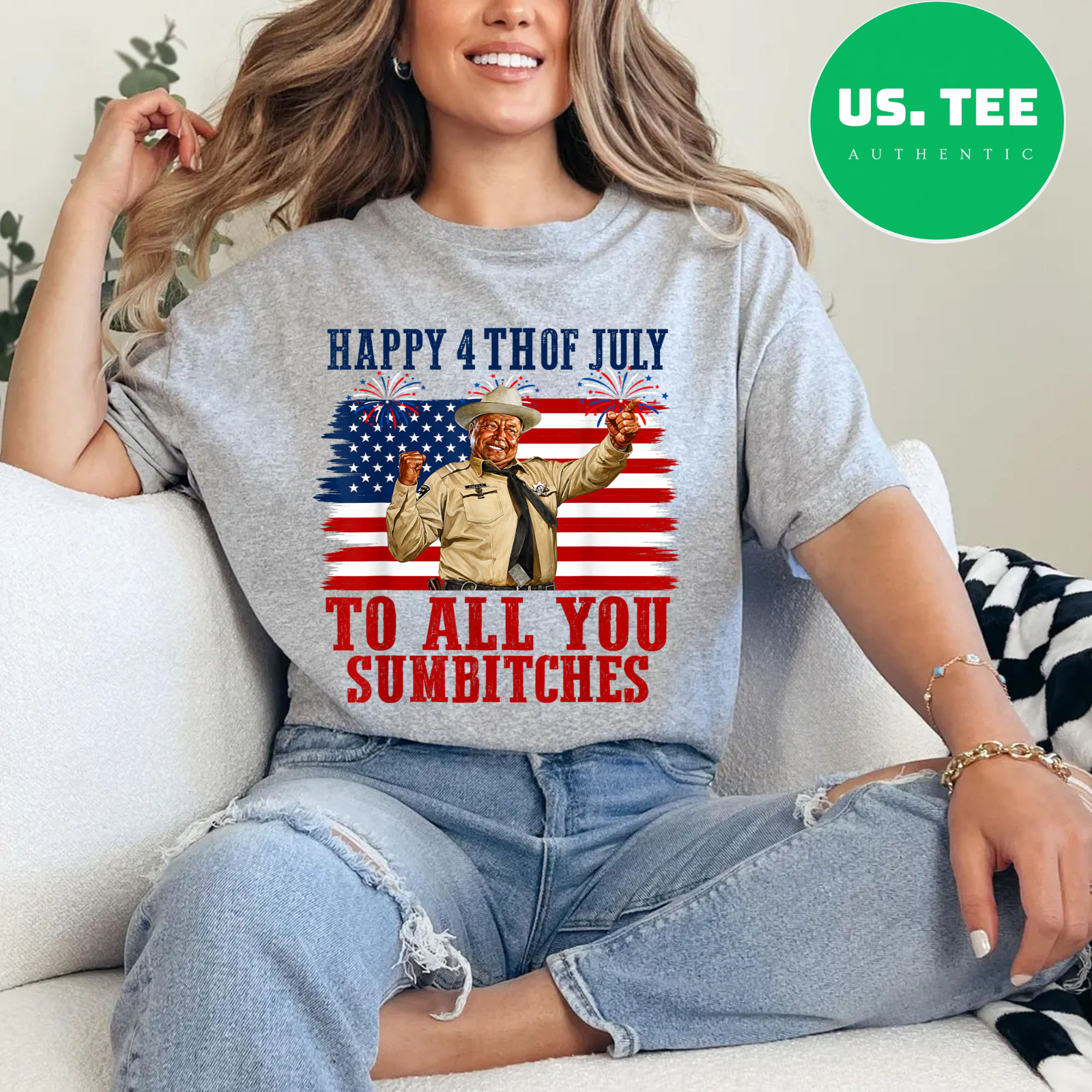 Happy 4th of July to All You Sumbitches T-Shirt gallery
