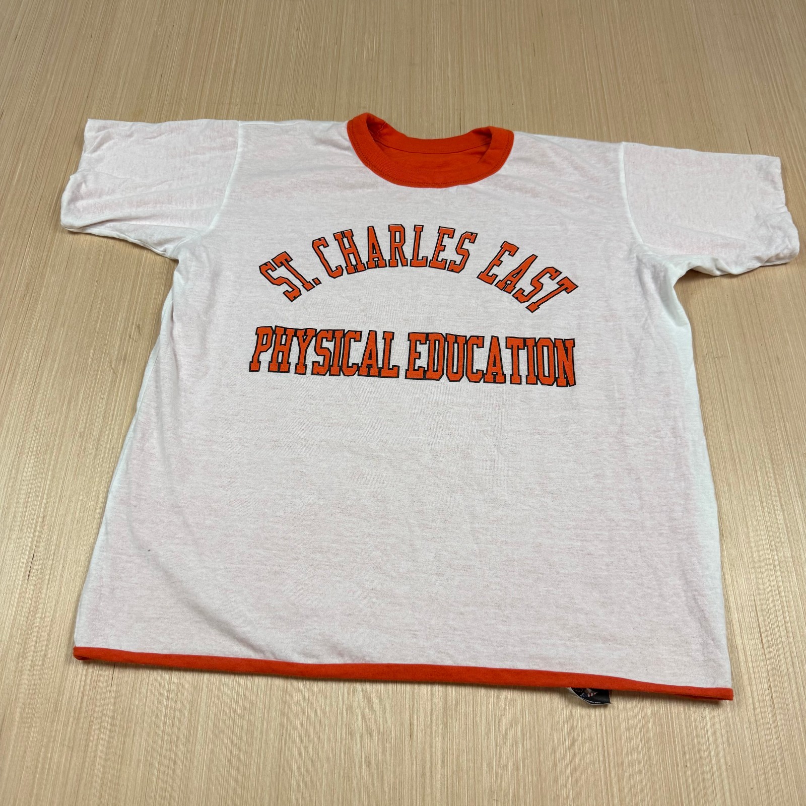 Vintage 90s y2k Physical Education Reversible Dual Layer T Shirt St Charles East gallery