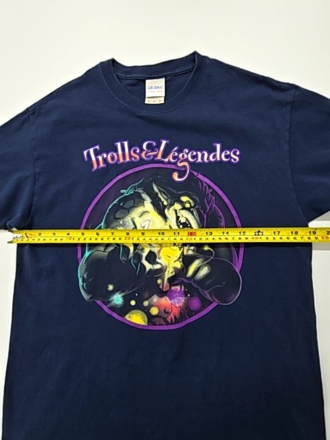 Gildan Boys Navy Heavy Cotton Trolls Graphic T-Shirt Size M New gallery