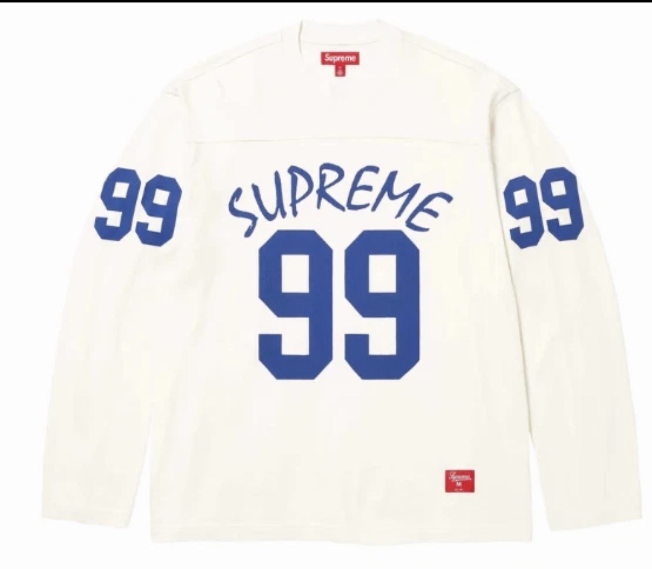 Supreme 99 L/S Football Top Stone LRG FTP Logo SS24 Ships Fast