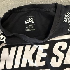 Nike SB Black Graphic Tee with Studded Design Mens S