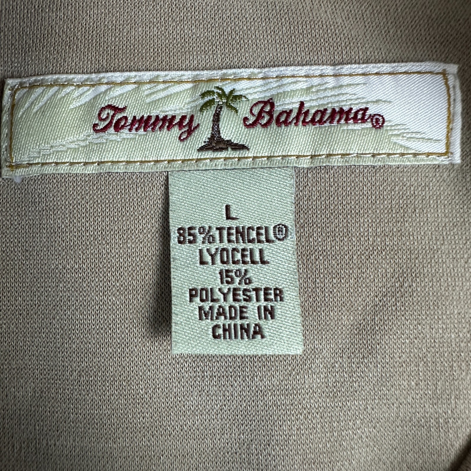Tommy Bahama Shirt Mens Medium Brown Lyocell Blend Casual Short Sleeve gallery