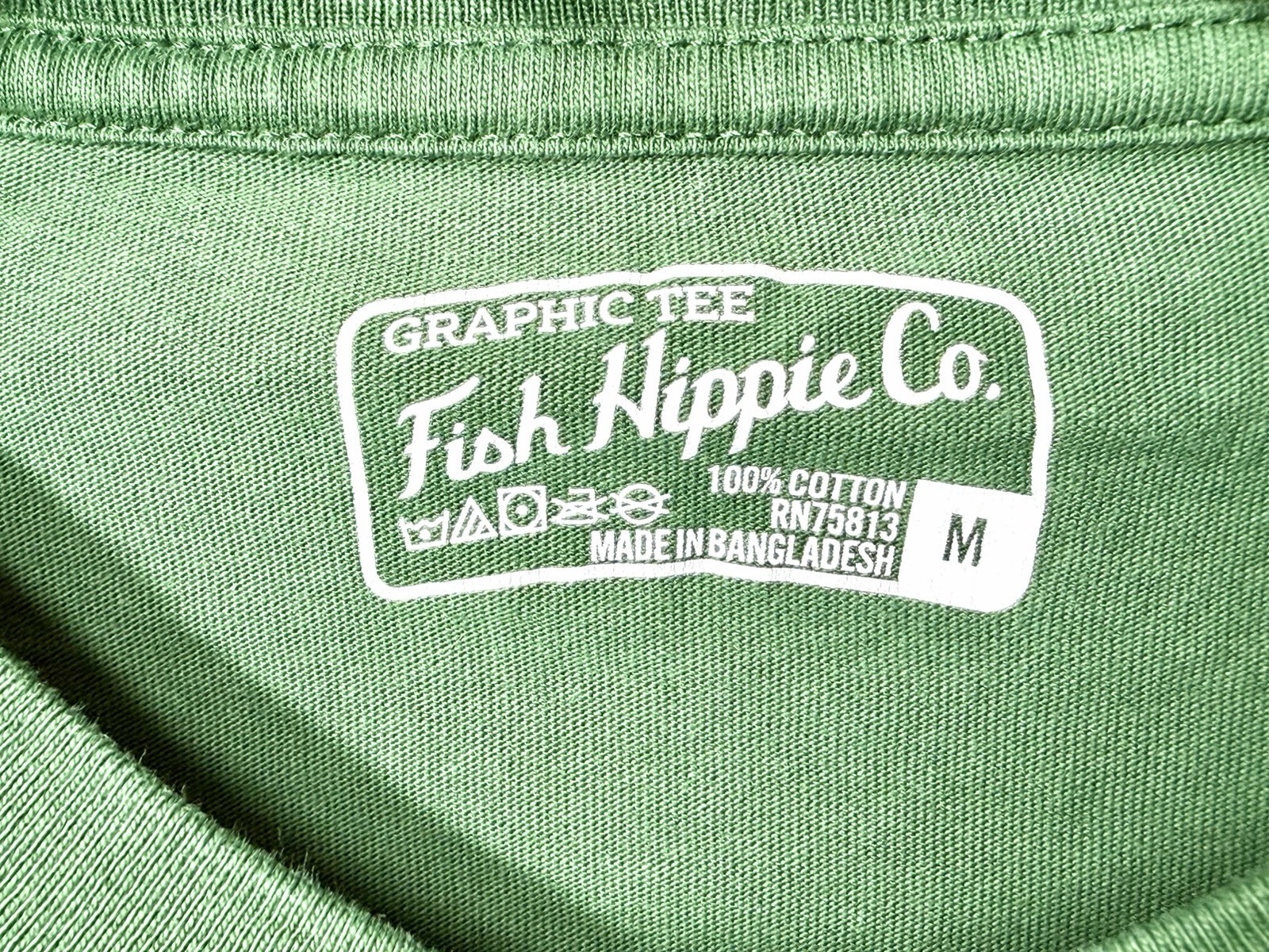 Fish Hippie Men M Green Holiday Haul Classic Ford Bronco Christmas Tree LS Tee gallery