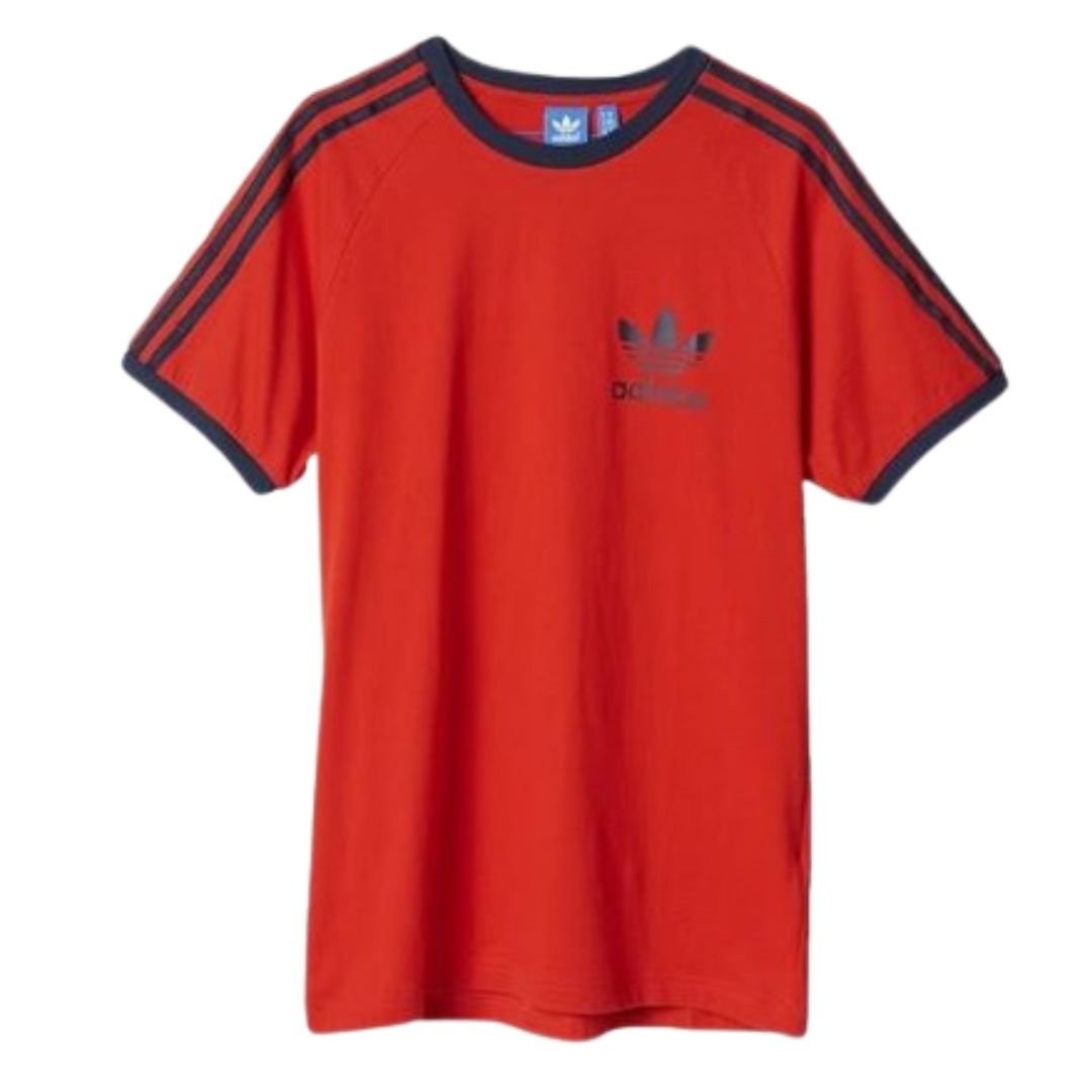 Adidas Originals California Men's T-Shirt Trefoil Retro 3-Stripes Short Sleeve gallery