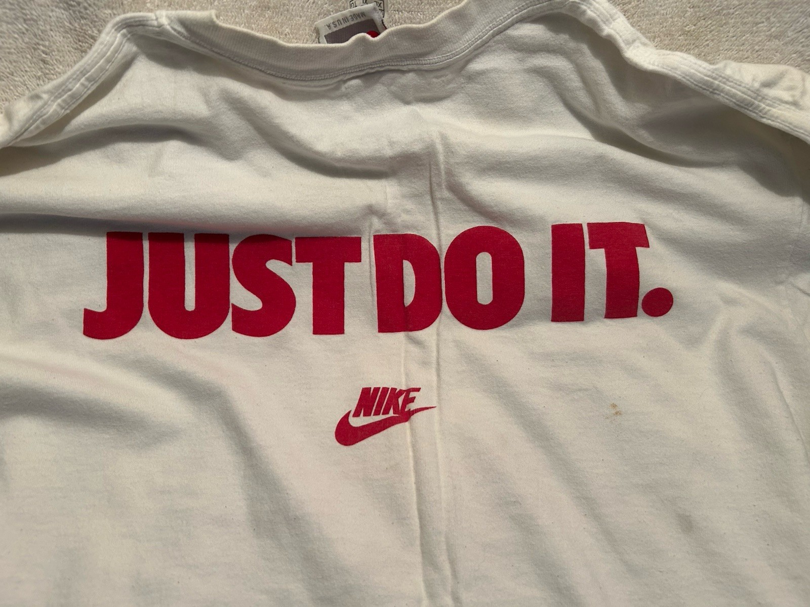 Vtg. T-Shirt Sam Bell’s Track And Field School Nike Just Do It Size XL 1980s-90s gallery