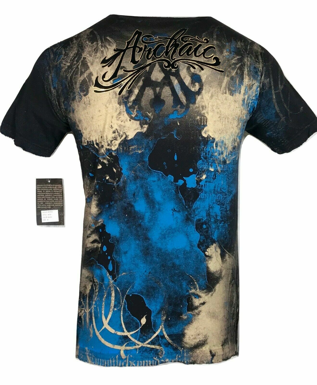 ARCHAIC by AFFLICTION Men's T-Shirt NEWMAN Black Biker MMA S-5XL gallery