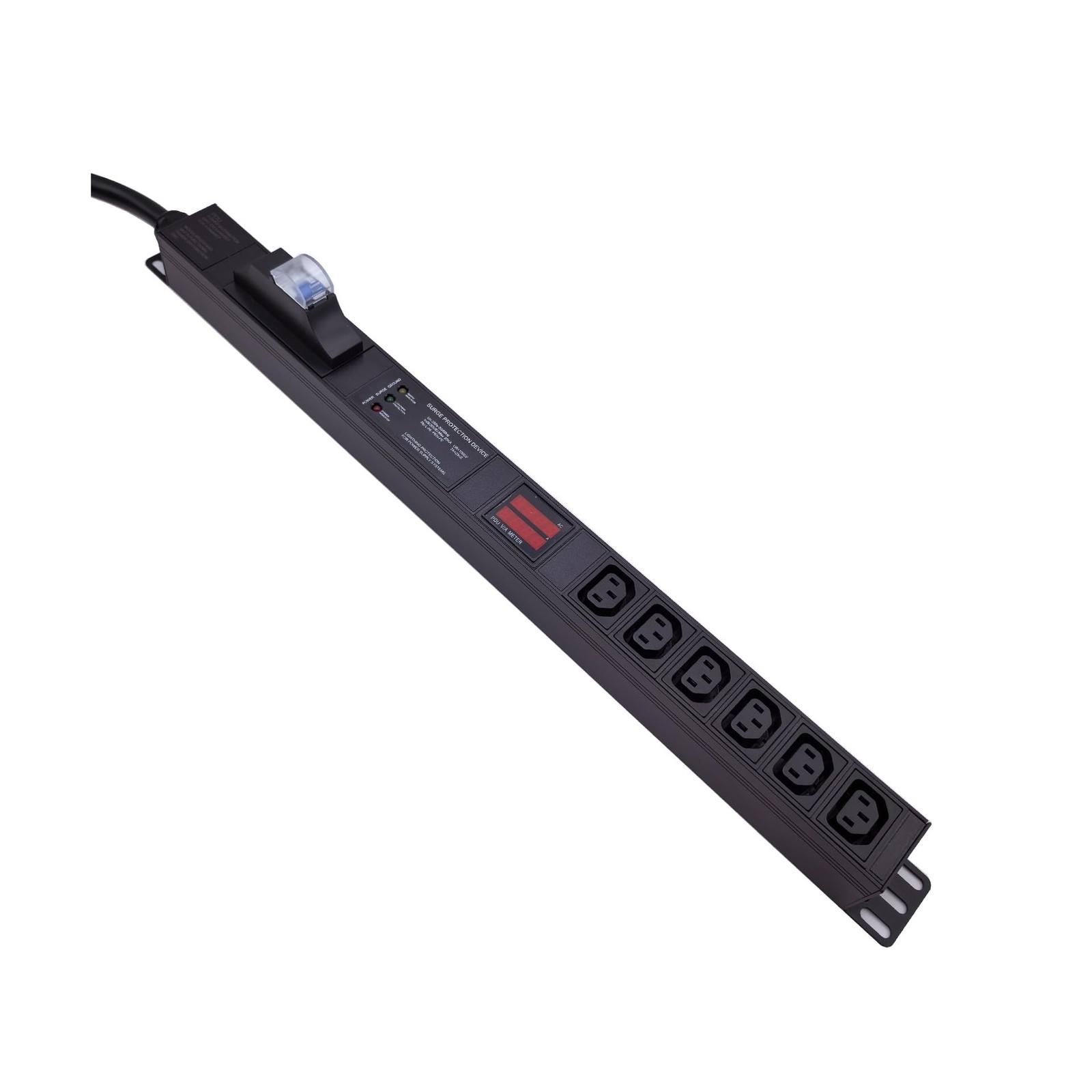Meter SPD Function with L6-30p Plug C13 30A 240V 6 Way PDU for Internet Data …