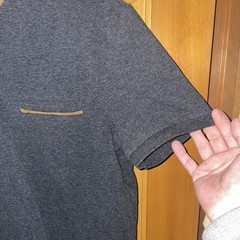 ZARA Man Gray Henley Shirt Medium Short Sleeve 3-Button Collarless Cuff