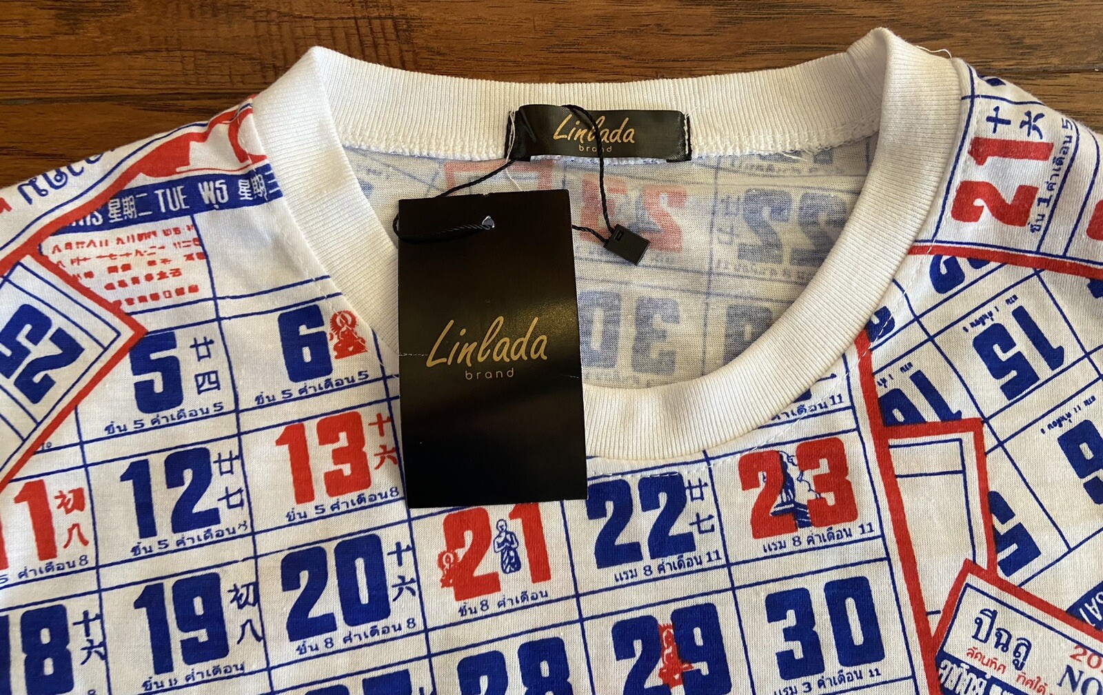 Linlada Brand Calendar Shirt Multi color New With Tag *( See Photos For Sizing)* gallery
