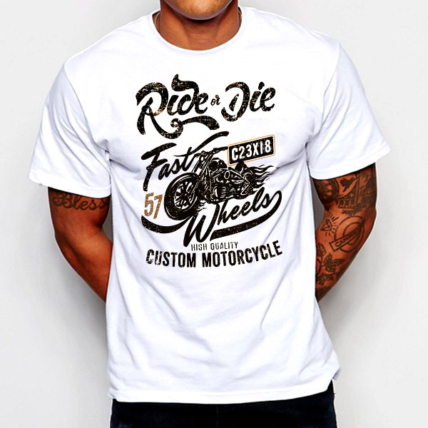 Biker t-shirt Motorcycle Tattoo Vintage Street Racing Sports Car custom bike tee gallery