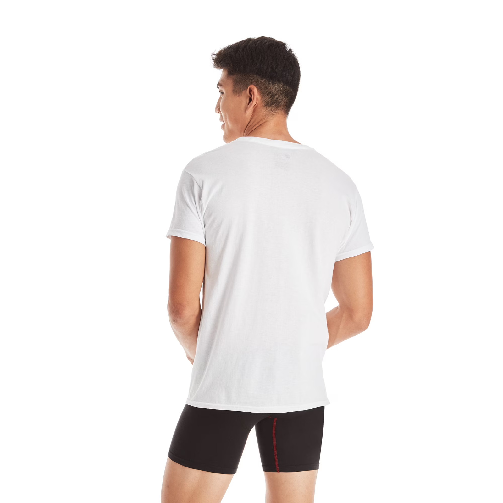 10 Pack Hanes Men's Super Value Pack White Crew T-Shirt Undershirts, Comfort gallery