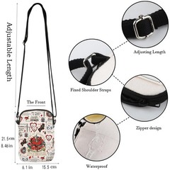 Book Lover Crossbody Bag, Reader Bibliophile Gift,Bookish Book Tok Messenger Bag