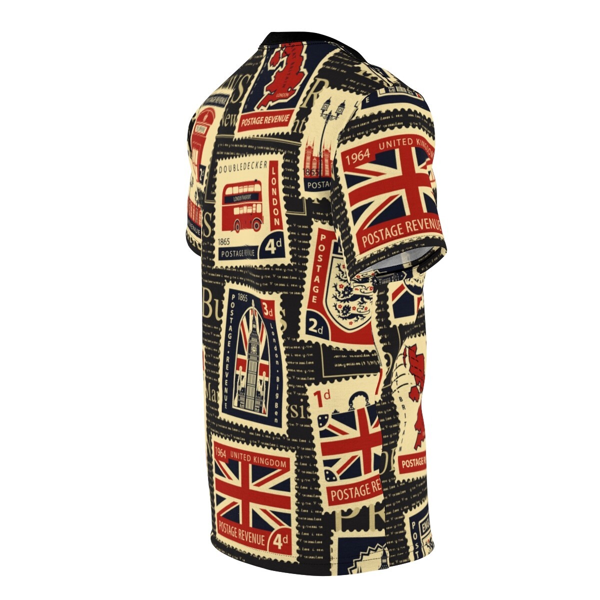 AOP - United Kingdom - Seamless pattern with stamps on theme UK gallery
