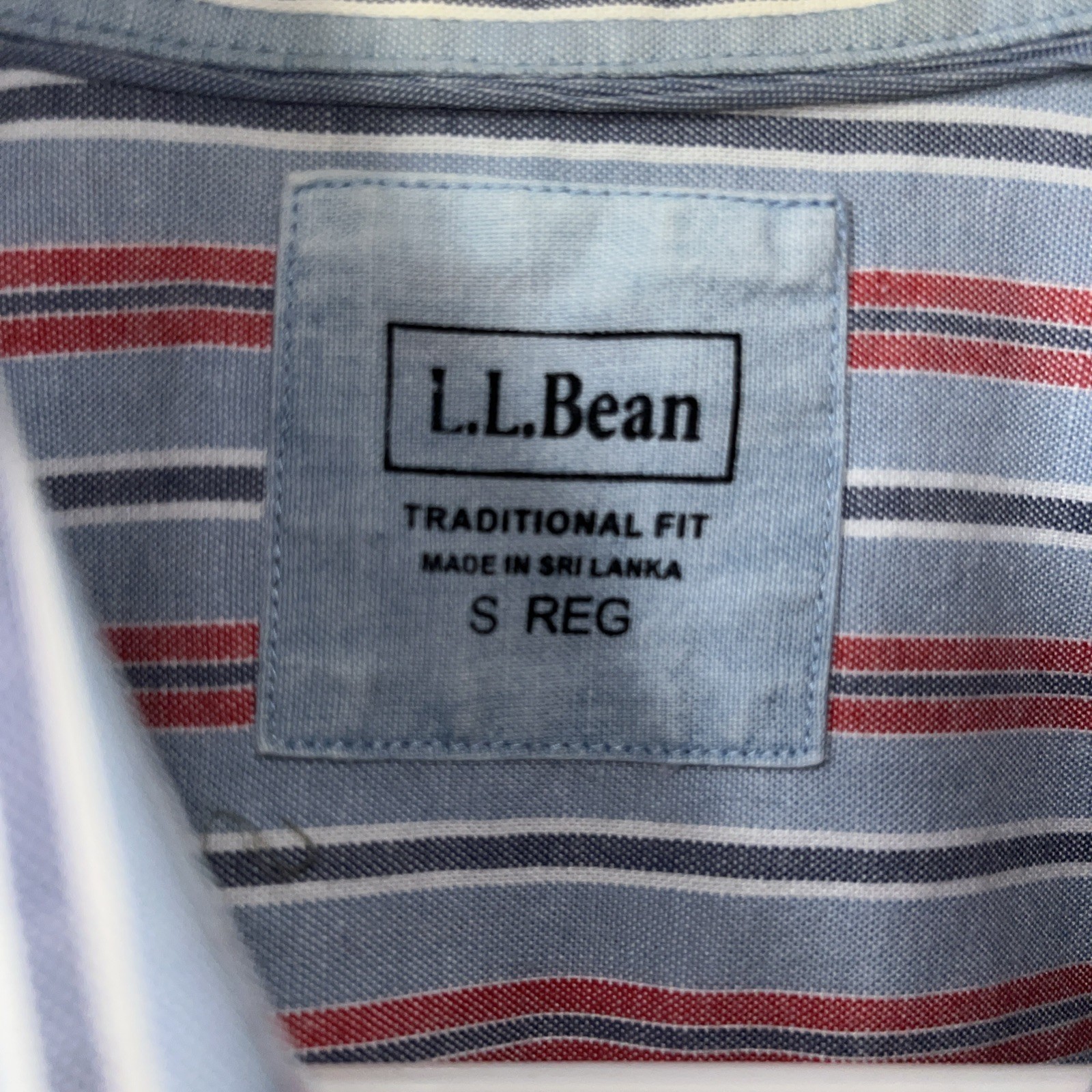 L. L. Bean Men’s Shirt S Stripe Short Sleeve Breathable Traditional Fit Casual gallery