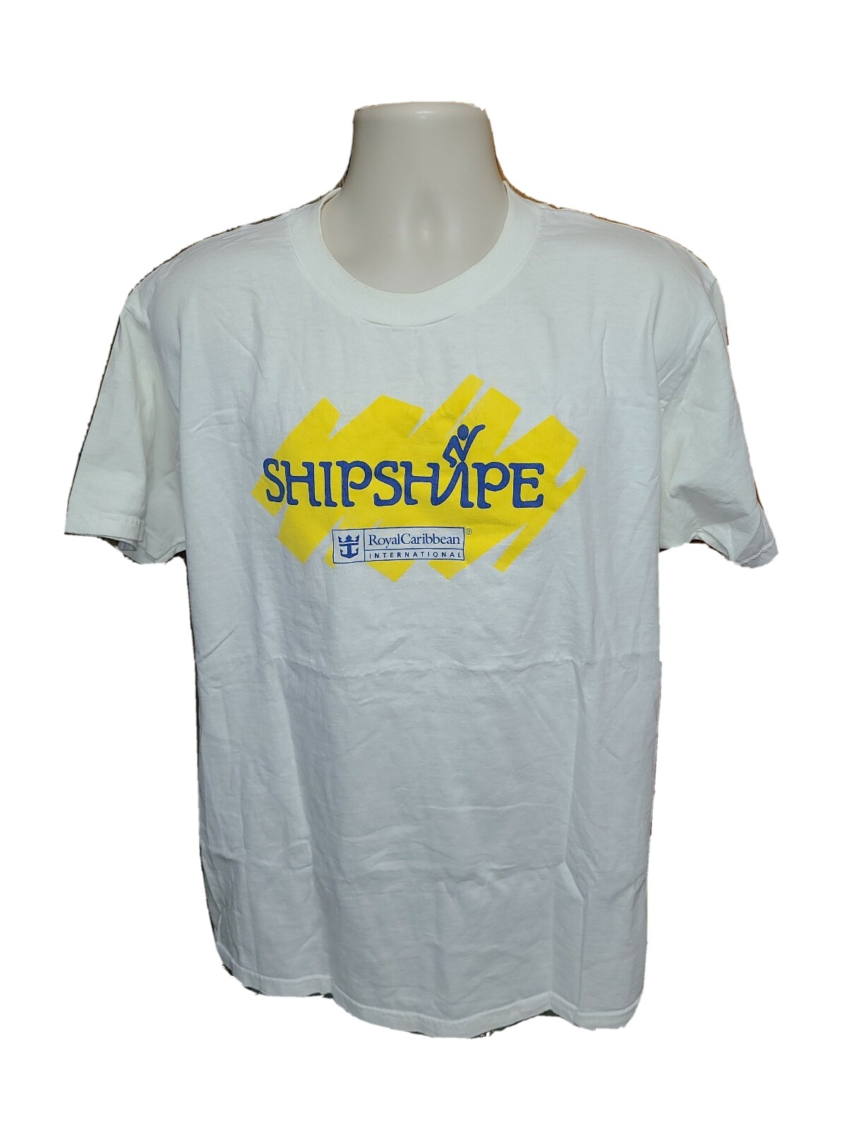 Royal Caribbean International Cruise Line Ship Shape Adult White XL TShirt