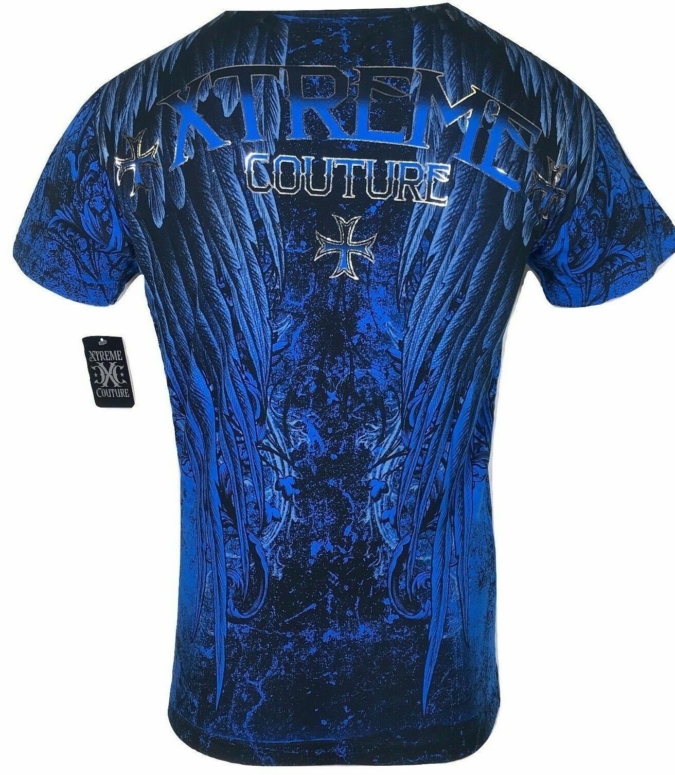 Xtreme Couture Affliction Men's T-Shirt COBU SMITHSONIAN Blue Tattoo Biker S-5XL gallery