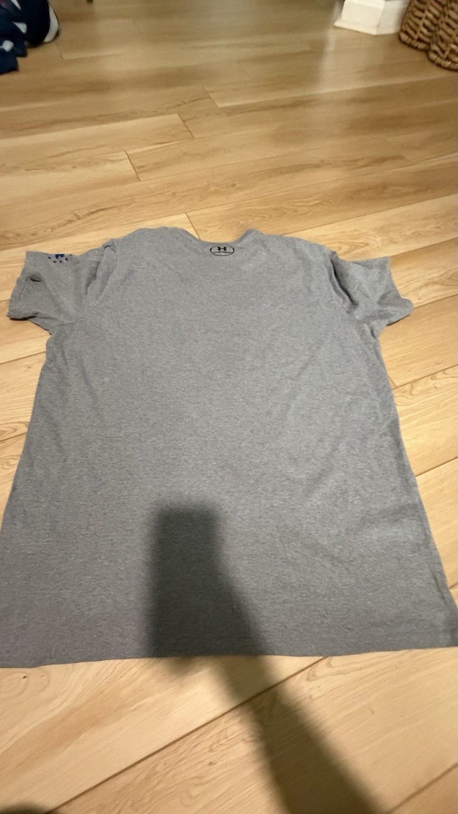 Under Armour Men’s Gray USA Flag Graphic Logo Crew Neck Short Sleeve T-Shirt 2XL gallery