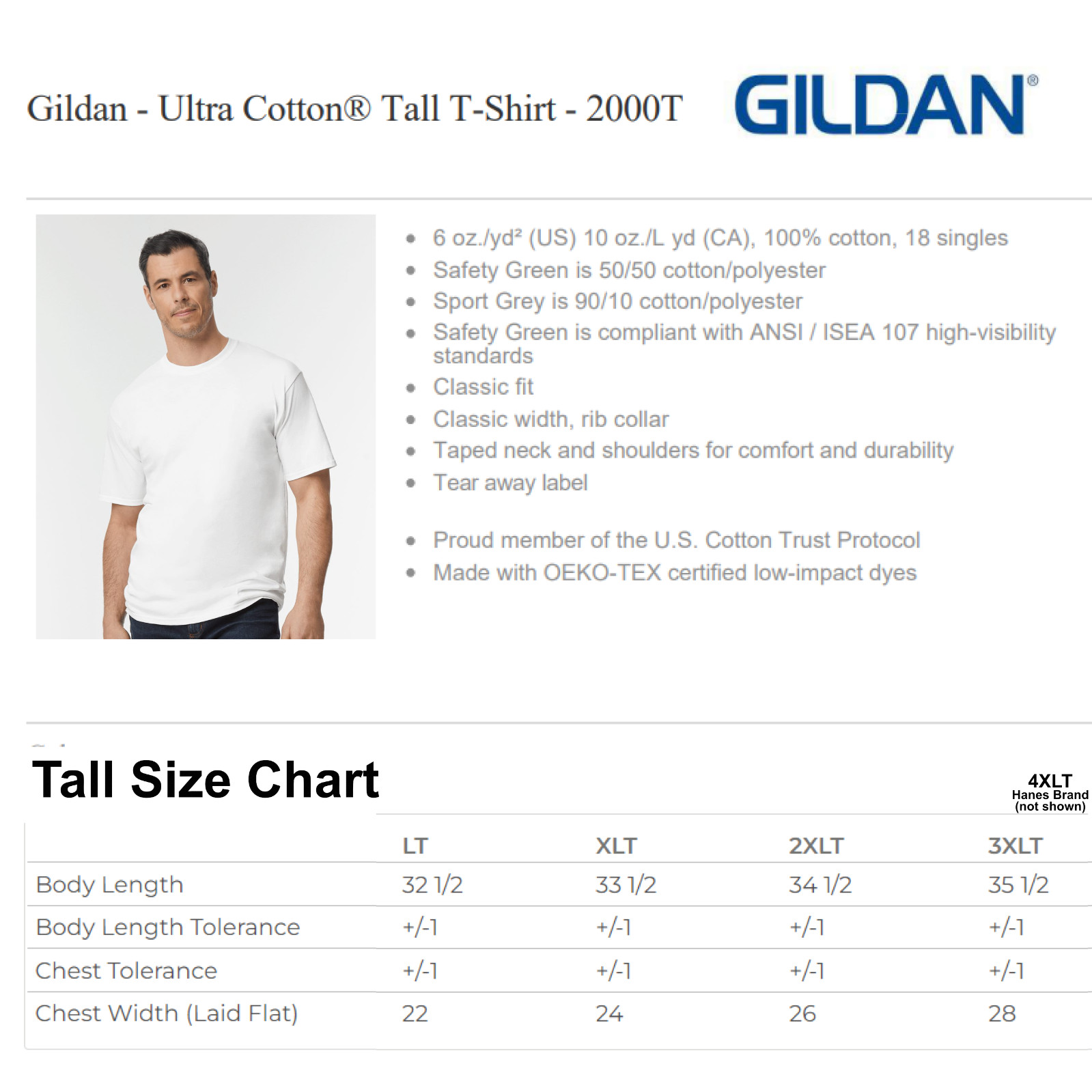 BIG & TALL T-Shirt CUSTOM LOGO TEXT PHOTO Many Colors, LT, XLT, 2XLT, 3XLT, 4XLT gallery