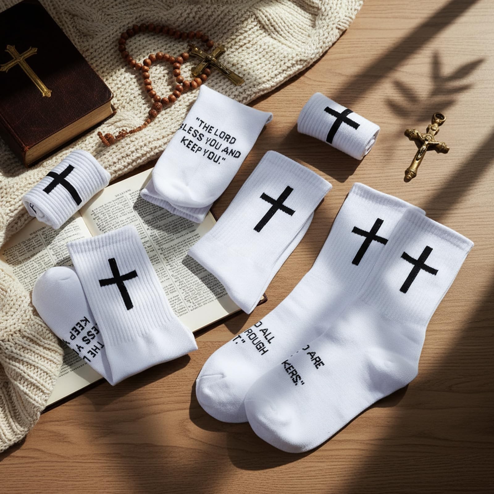 Christian Socks Cross Prayer For Men Birthday Gift Dad Husband Grandpa gallery