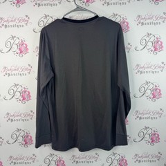 Emirates long sleeve buttons plane flying Classic Black Long Sleeve Henley