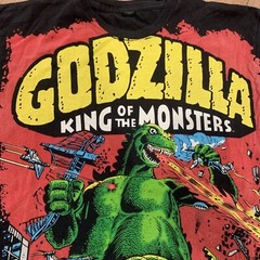 Tultex Godzilla Large Graphic Print T-Shirt Size Large