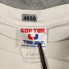 Vintage 1999 Tee Jays Softee T-Shirt Mens XL White Six Flags Great America Rare