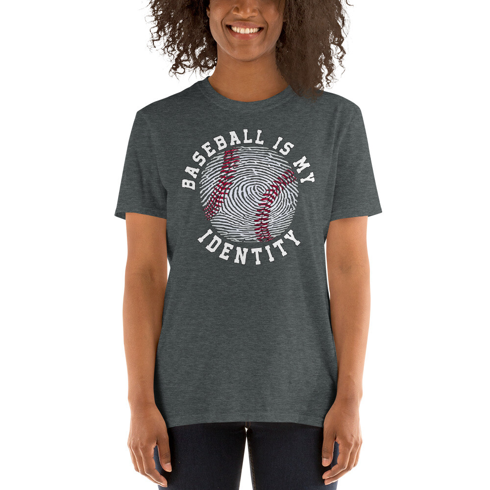 BASEBALL IS MY IDENTITY SPORTS PASSION Short-Sleeve Unisex T-Shirt gallery