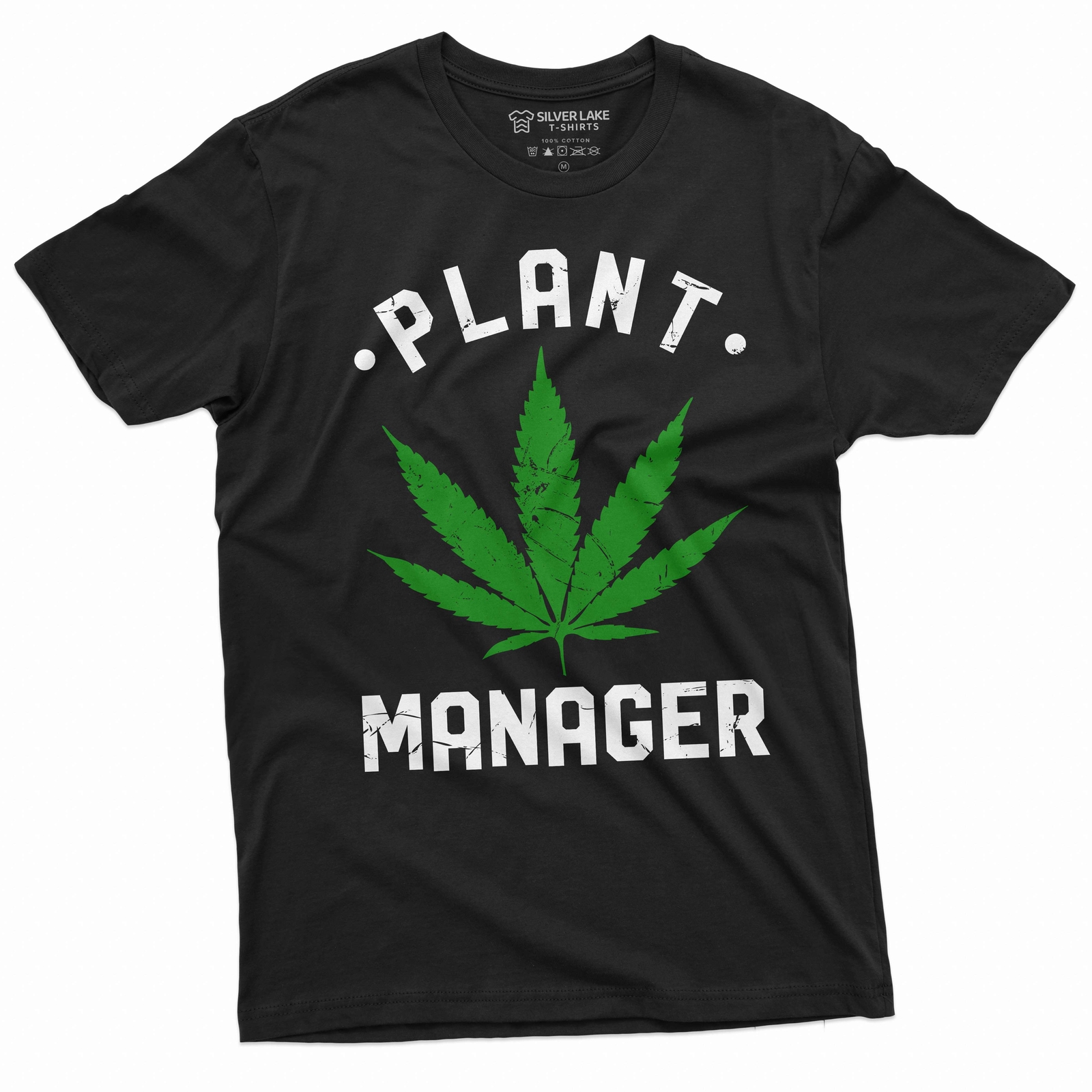 Men’s Plant Manager cannabis Marijuana T-shirt Funny 420 Weed Tee shirt