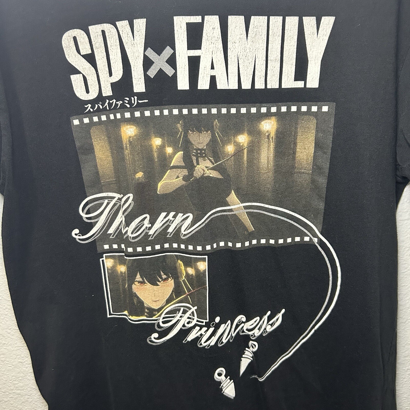 SPYxFAMILY Thorn Princess Small Black Graphic Tshirt gallery