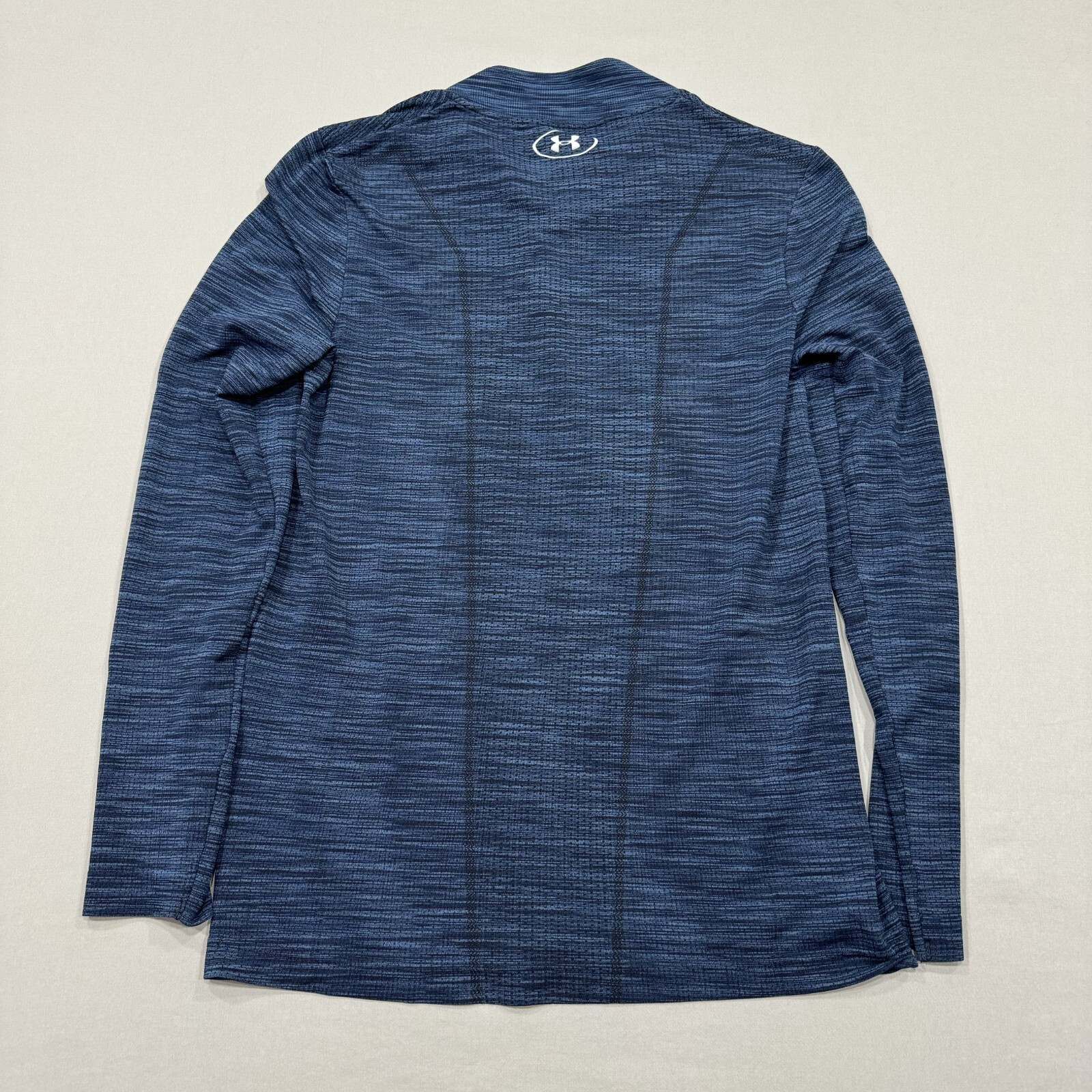 Under Armour Shirt Mens Small Blue Long Sleeve 1/4 Zip Fitted Heat Gear Active gallery