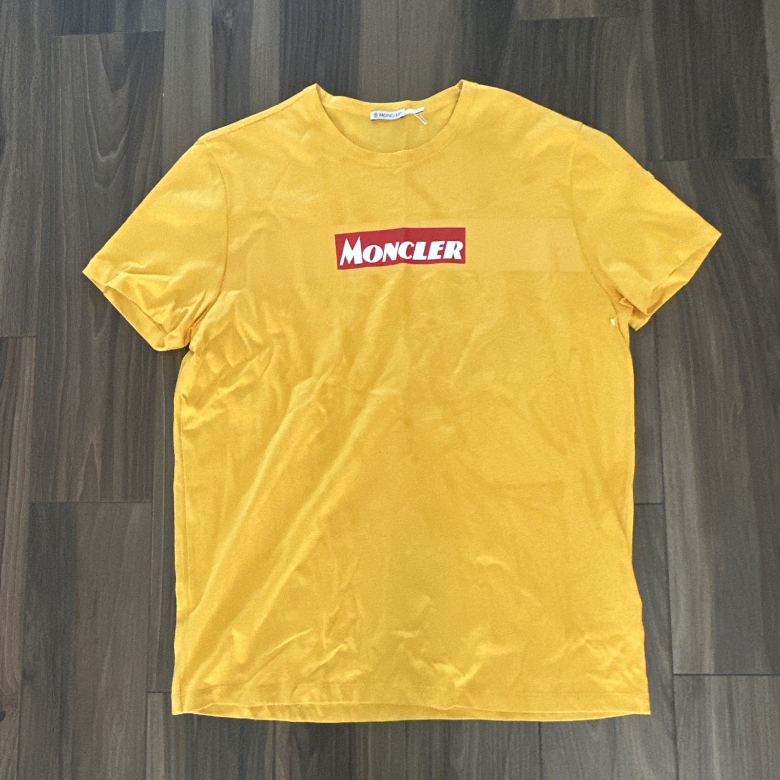 MONCLER Box Logo T-shirt In Open Red Size - XL gallery