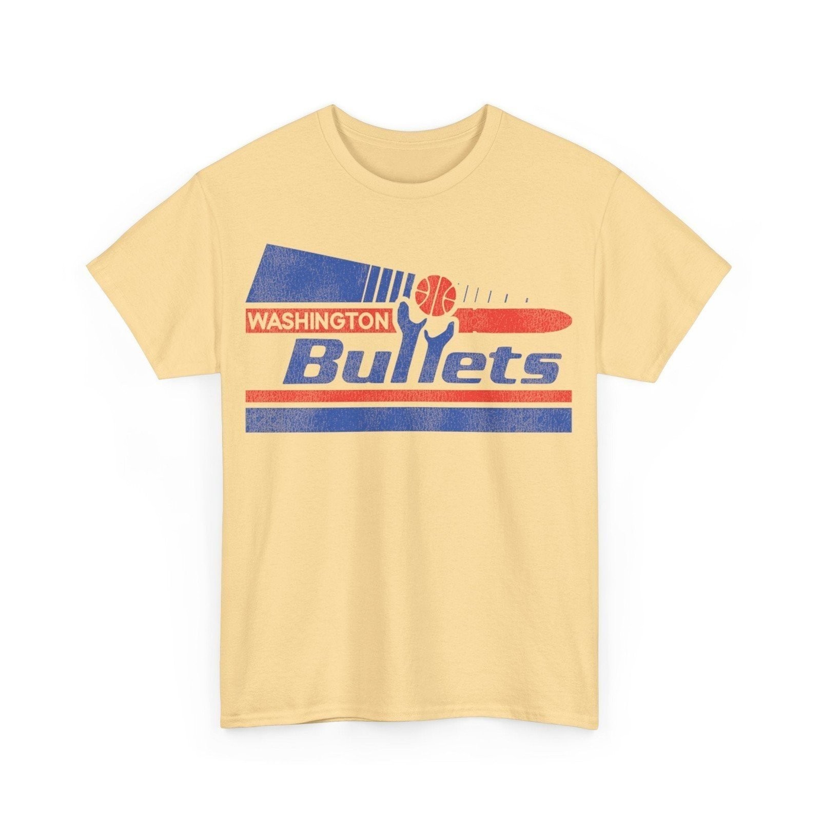 Washington Bullets Basketball Pennant Nostalgic Retro T-shirt gallery
