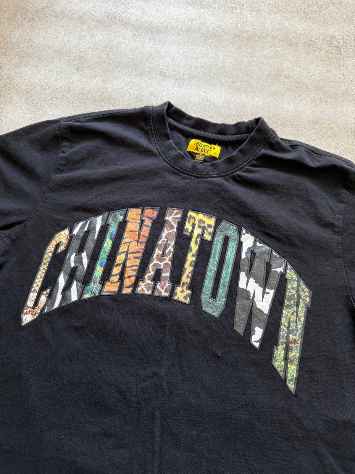 Chinatown Market Animal Print Shirt Spellout logo Black gallery
