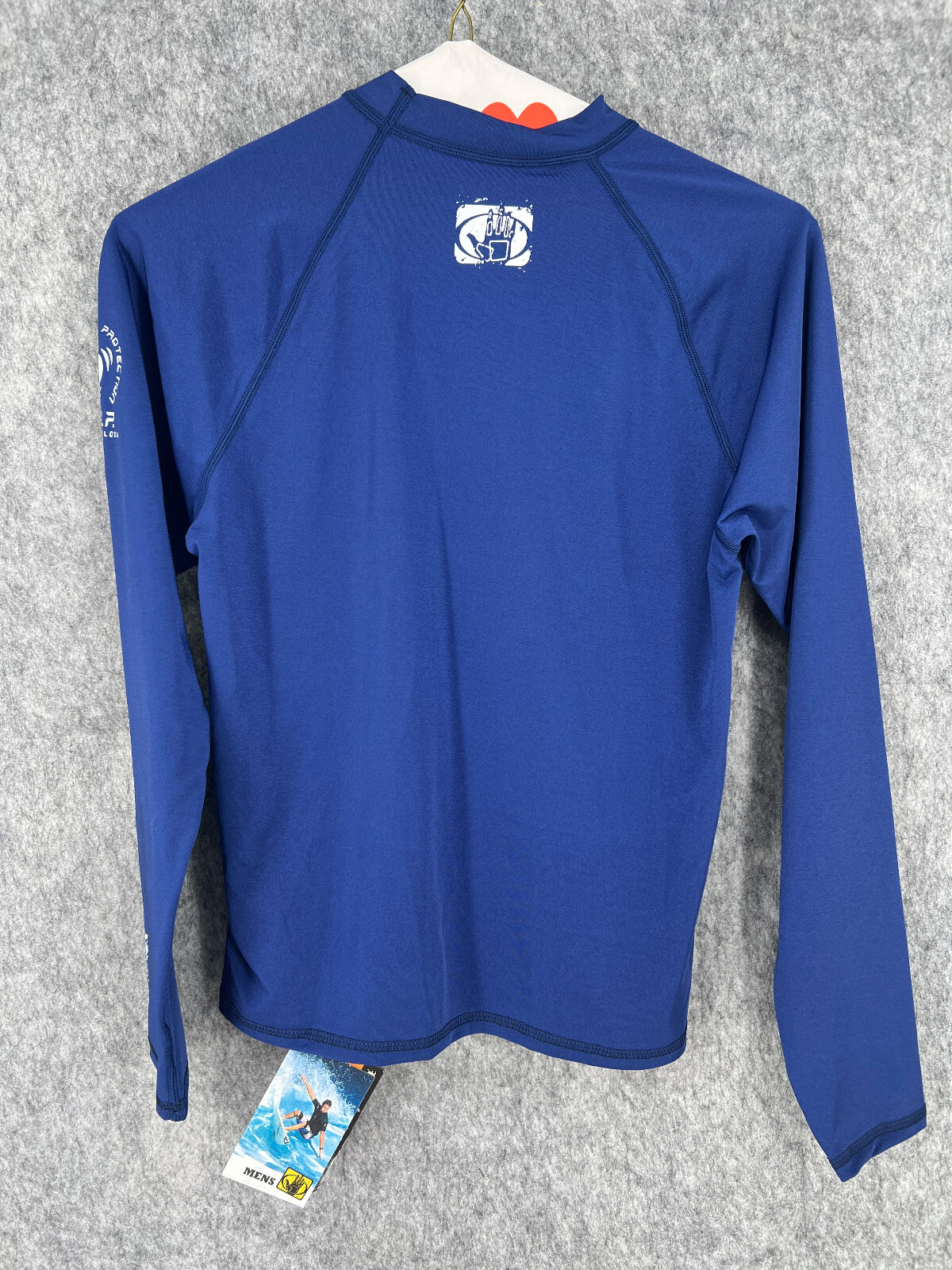 Body Glove Nylon Blend Long Sleeve Mens Solid Blue Swimwear Rashguard T-Shirt S gallery