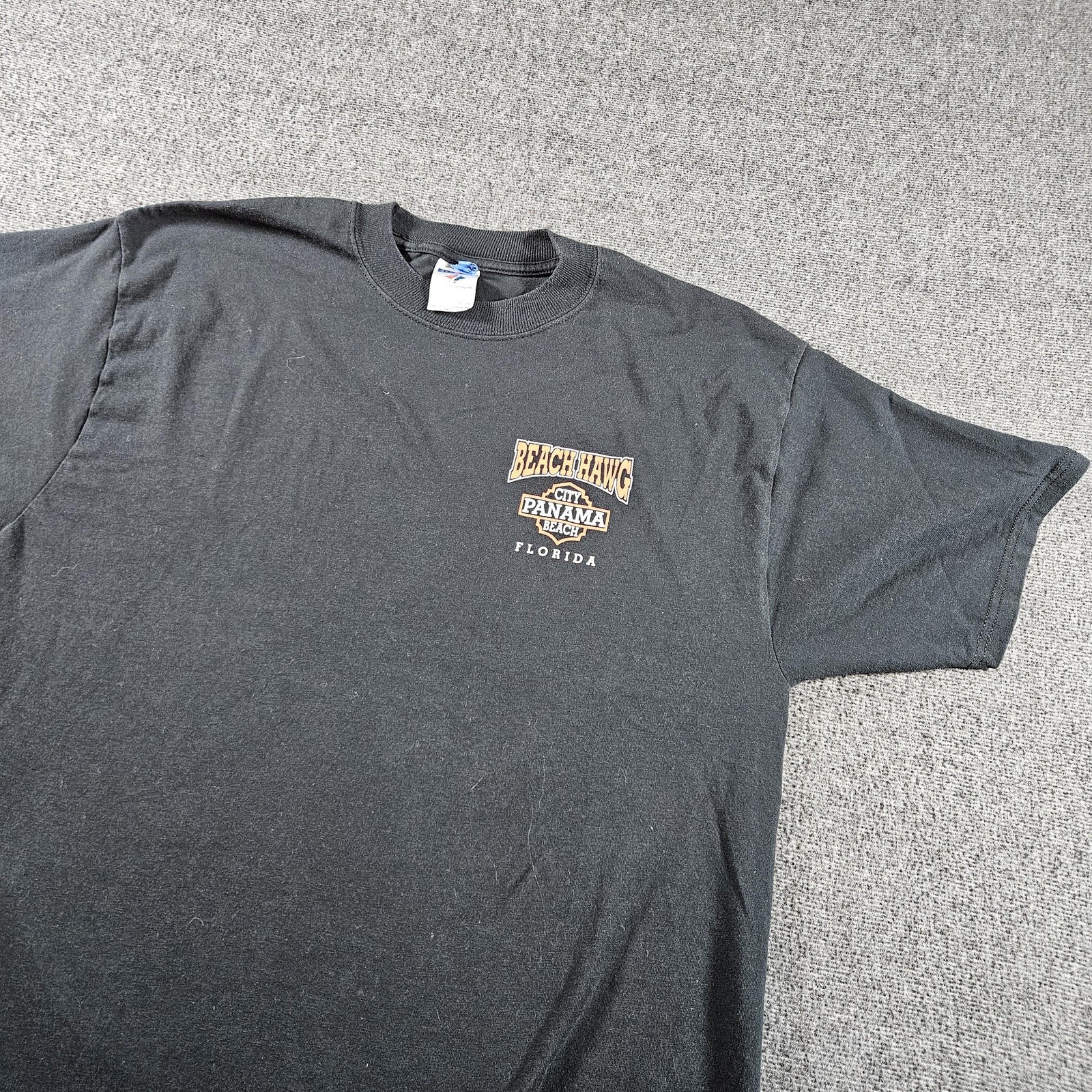 Vintage Beach Hawg Harley-Davidson Shirt Mens Large Black Panama Beach 90s gallery