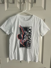 Air Jordan Jumpman Graphic White Basketball T-Shirt Size M