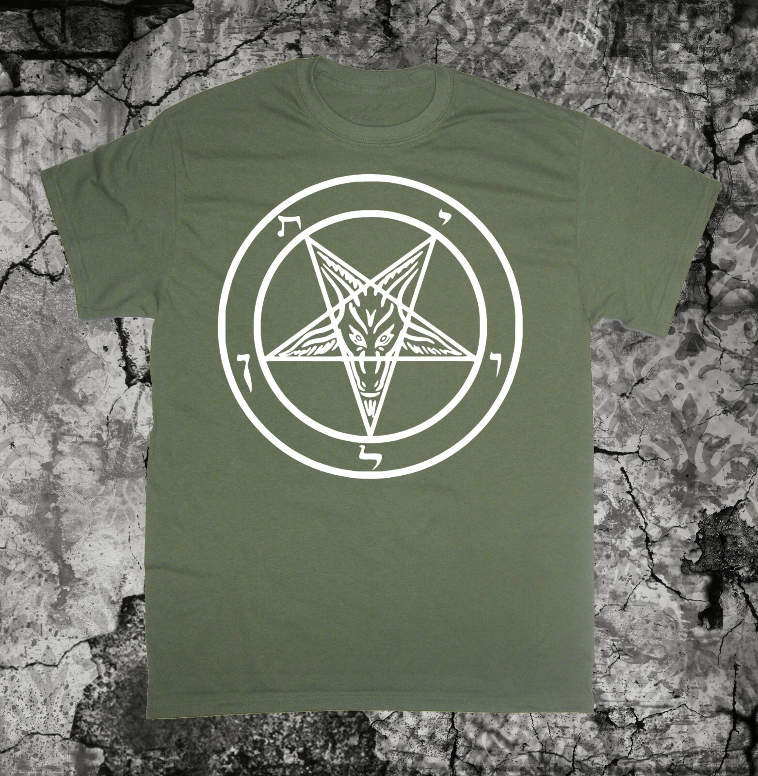 Pentagram Shirt - Punk Occult Gothic Satan Metal Baphomet Satanic Skull Skeleton gallery