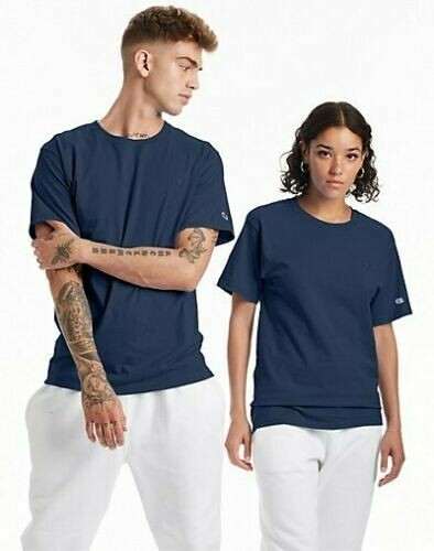 Champion Crew Neck Short Sleeve T-Shirt T425 6oz Blue, Size 3XL gallery